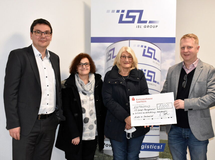 Spendenübergabe der ISL Group Management GmbH
