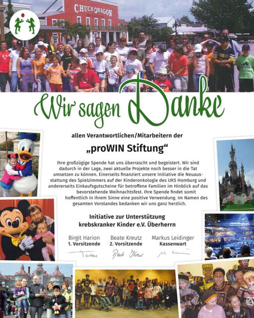 Spende der proWIN Stiftung