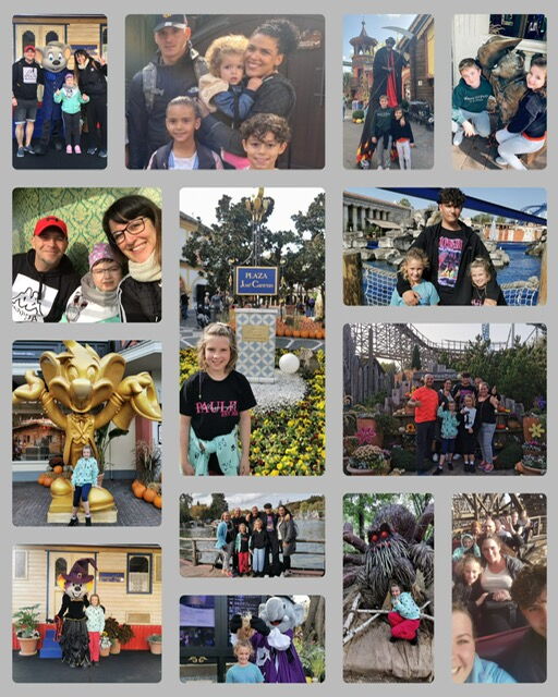 Bilder der Fahrt zum Europapark nach Rust