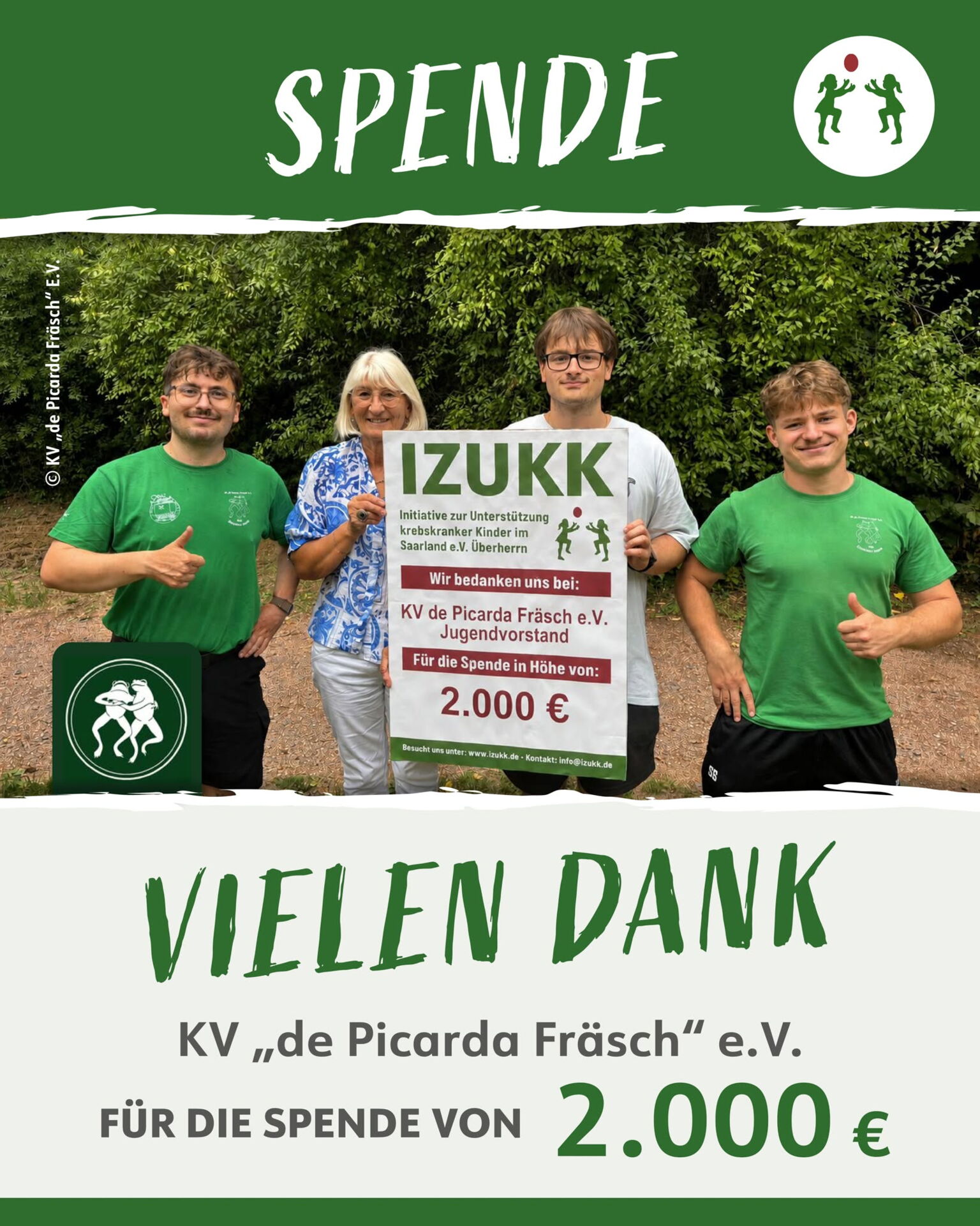 Spendenübergabe Volksbank