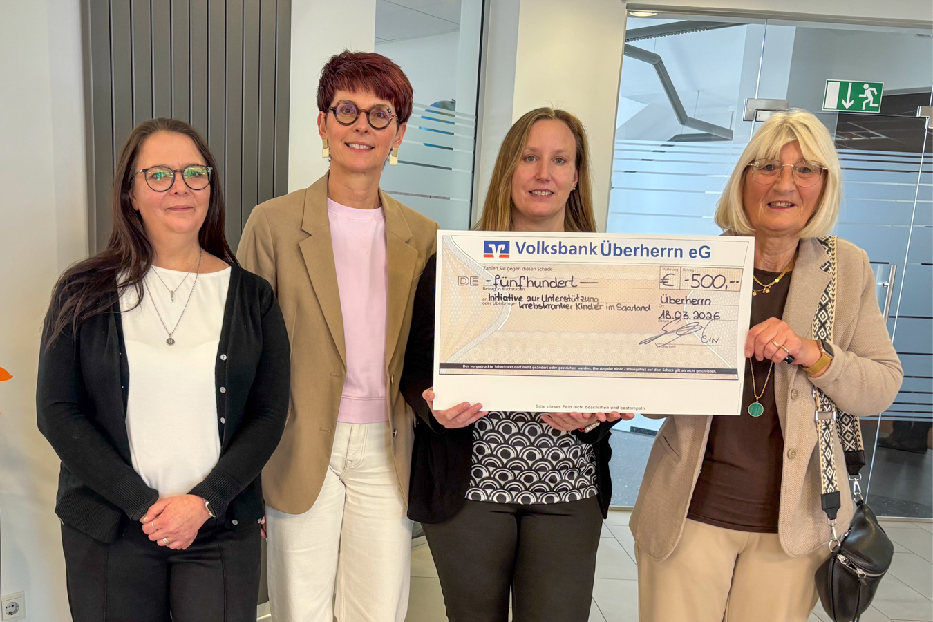 Spendenübergabe Volksbank